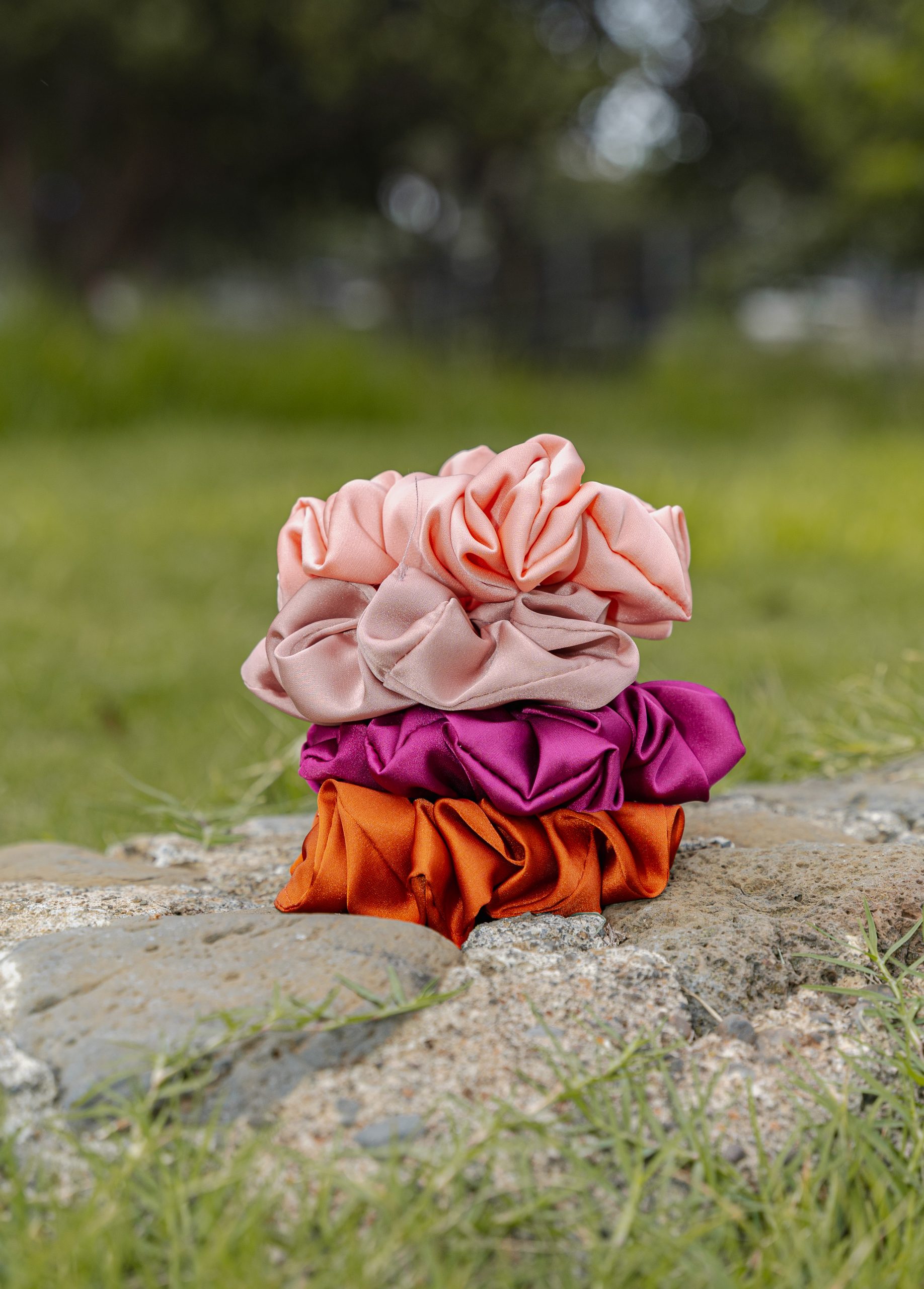 Chouchou satin de soie – Image 3